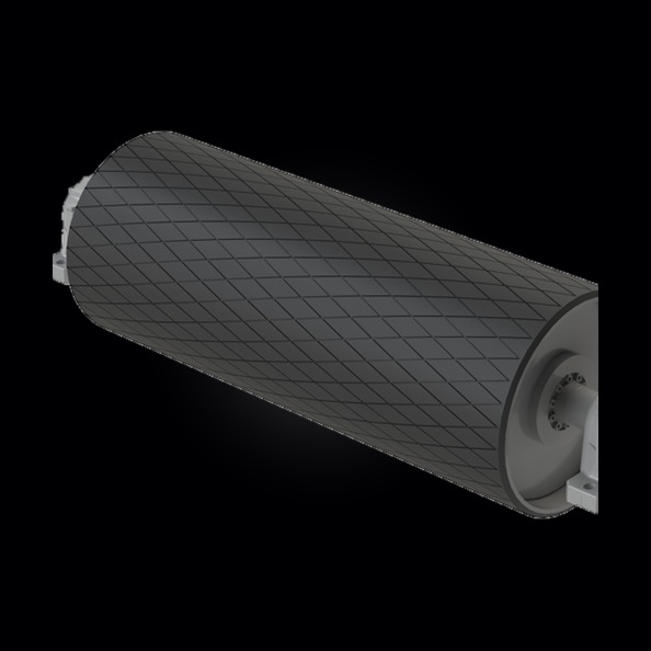Pulley rubber lagging